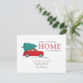 We verhuisden kerstvakantie verhuizing aankondiging (Staand voorkant)