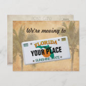 We verhuizen naar Florida Aankondigingskaart (Voorkant / Achterkant)