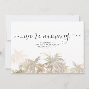 We verplaatsen Adres Palm Trees verplaatst Aankondiging