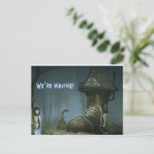 We verplaatsen de aankondiging van Haunted Shoe Ho Briefkaart (Staand voorkant)