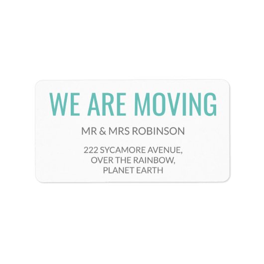 We verplaatsen eenvoudige tekst etiket (Voorkant)