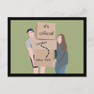 We verplaatsen het aankondigings-Briefkaart Briefkaart