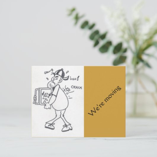 We verplaatsen het Briefkaart (Staand voorkant)