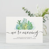 We verplaatsen Waterverf Cacti-adreswijziging (Staand voorkant)