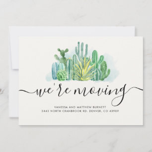 We verplaatsen Waterverf Cacti-adreswijziging