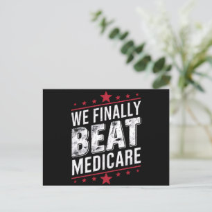 We verslaan eindelijk Medicare Trump Biden verkiez Briefkaart