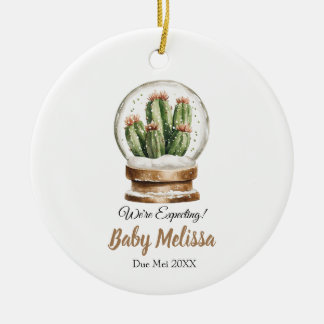 We verwachten dat Baby cactus ouders cadeau krijge Keramisch Ornament