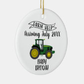 We verwachten een Baby-bekendmaking keramisch Orna Ornament (Rechts)