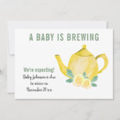 We Verwachten Een Baby is het Brouwen van Zwangers Aankondiging (Voorkant)