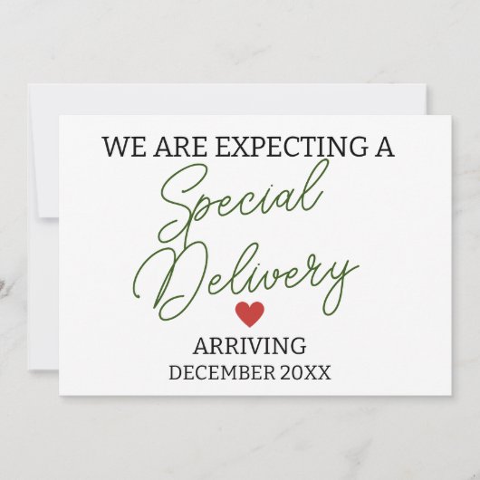 We verwachten een speciale zwangerschap bij de bev aankondiging (Voorkant)