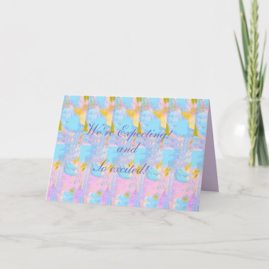 We verwachten en zijn zo opgewonden binnen van kaart (Voorkant)