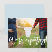 We verwachten het! aankondigingskaart (Voorkant / Achterkant)