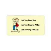 We verwachten T-shirts en cadeautjes Etiket (Voorkant)