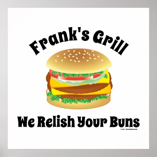 We verzinnen je Buns Funny Custom Hamburger Poster (Voorkant)