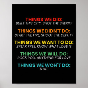 We Vintage Dingen Die We Niet Willen Poster