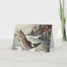 We vissen je een prettige kerst,  rivierforel