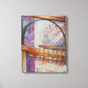 We vliegen allemaal rond hetzelfde licht. canvas afdruk