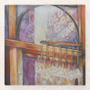 We vliegen allemaal rond hetzelfde licht. glazen onderzetter