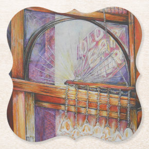 We vliegen allemaal rond hetzelfde licht. kartonnen onderzetters