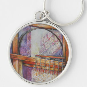 We vliegen allemaal rond hetzelfde licht. sleutelhanger