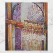 We vliegen allemaal rond hetzelfde licht. wijn etiket (Enkel label)