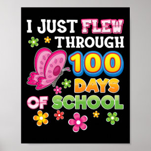 We vlogen door 100 dagen schoolvlinder 100 poster