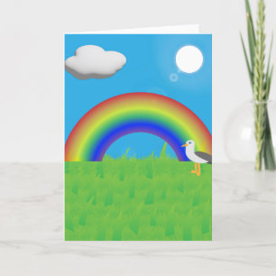We volgden de Regenboog voor deze wenskaart Kaart