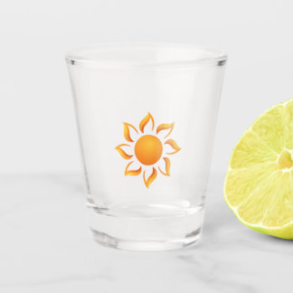 We vullen de dagen met zonneschijn shot glas