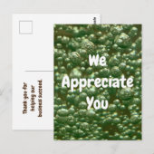 We Waarderen U Medewerker Prestatie Dank U Briefkaart (Voorkant / Achterkant)