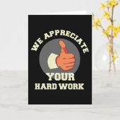 We waarderen uw harde werk kaart (Gele Bloem)