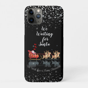 We wachten op Santa Ho! Ho! Ho! Winter Holiday iPhone 11 Pro Hoesje