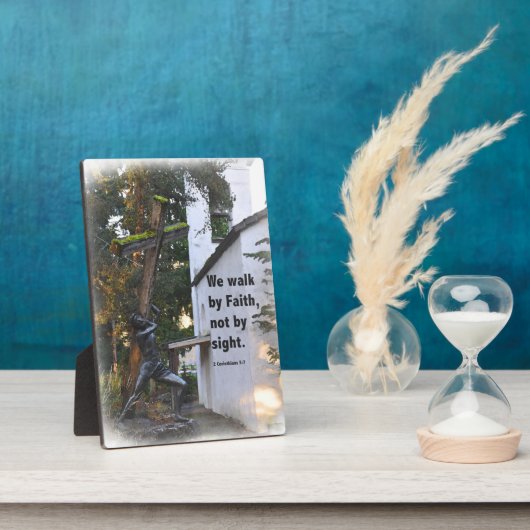 We Walk By Faith Not By Sight Fotoplaat (Zijkant)