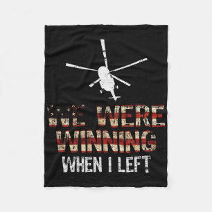 We waren aan het winnen toen ik de  veteraan Ameri Fleece Deken
