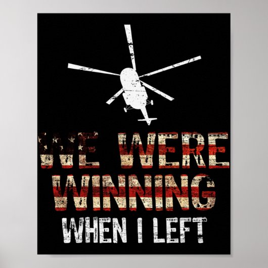 We waren aan het winnen toen ik de veteraan Ameri Poster (Voorkant)