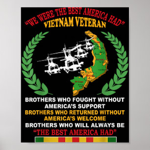 We waren het beste Amerika met Vietnam-veteranenbr Poster