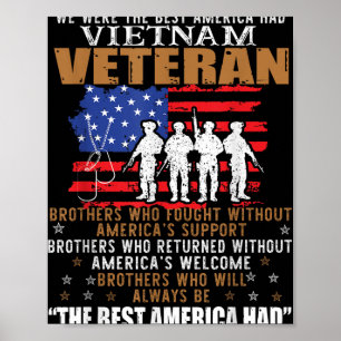 We waren het beste Amerika met Vietnam-veteranenbr Poster