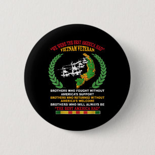We waren het beste Amerika met Vietnam-veteranenbr Ronde Button 5,7 Cm