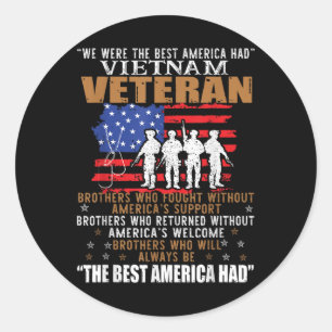 We waren het beste Amerika met Vietnam-veteranenbr Ronde Sticker