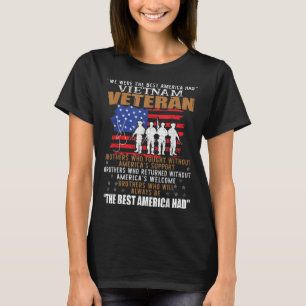 We waren het beste Amerika met Vietnam-veteranenbr T-shirt
