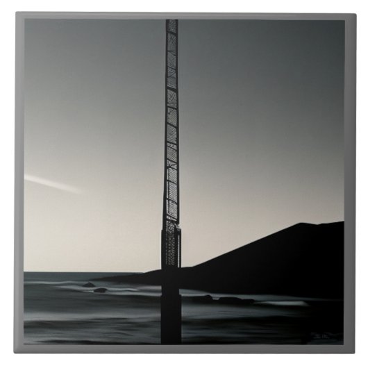 We waren hier grote keramische tegel tegeltje (Voorkant)