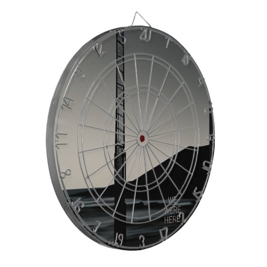 We waren hier in het dartboard dartbord (Voorkant Links)