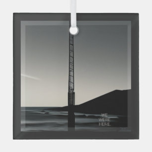 We waren hier met de naam glazen vierkant ornament