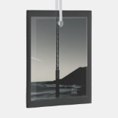 We waren hier met de naam glazen vierkant ornament (Voorkant Rechts)