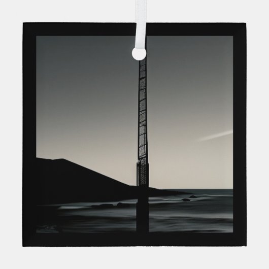 We waren hier ornament van glas (Achterkant)