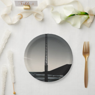 We waren hier papieren borden papieren bordje