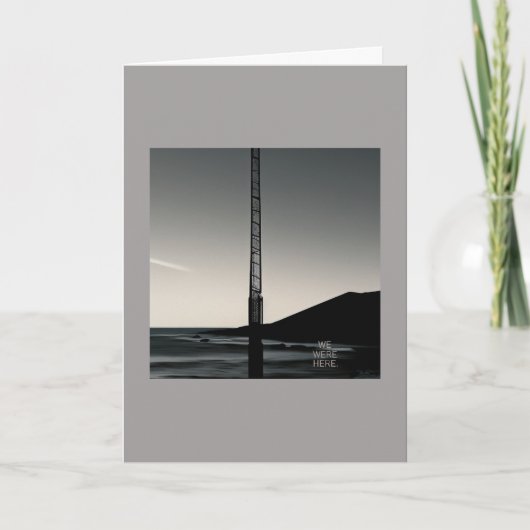 We waren hier wenskaart kaart (Voorkant)