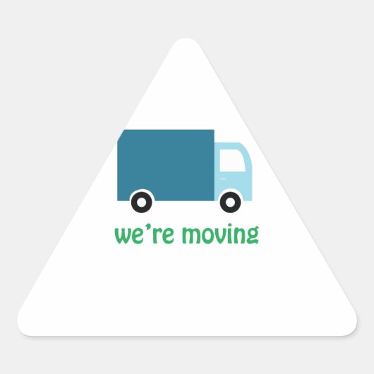 We waren in beweging driehoek sticker (Voorkant)