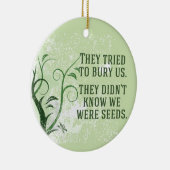 We waren Inspirerend aanvoerprijs Keramisch Ornament (Rechts)