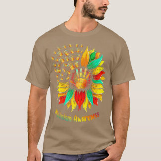We waren zonnebloempels voor albinisme. t-shirt