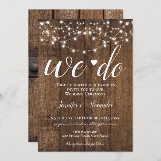 We wedden de feestdag (Voorkant / Achterkant)